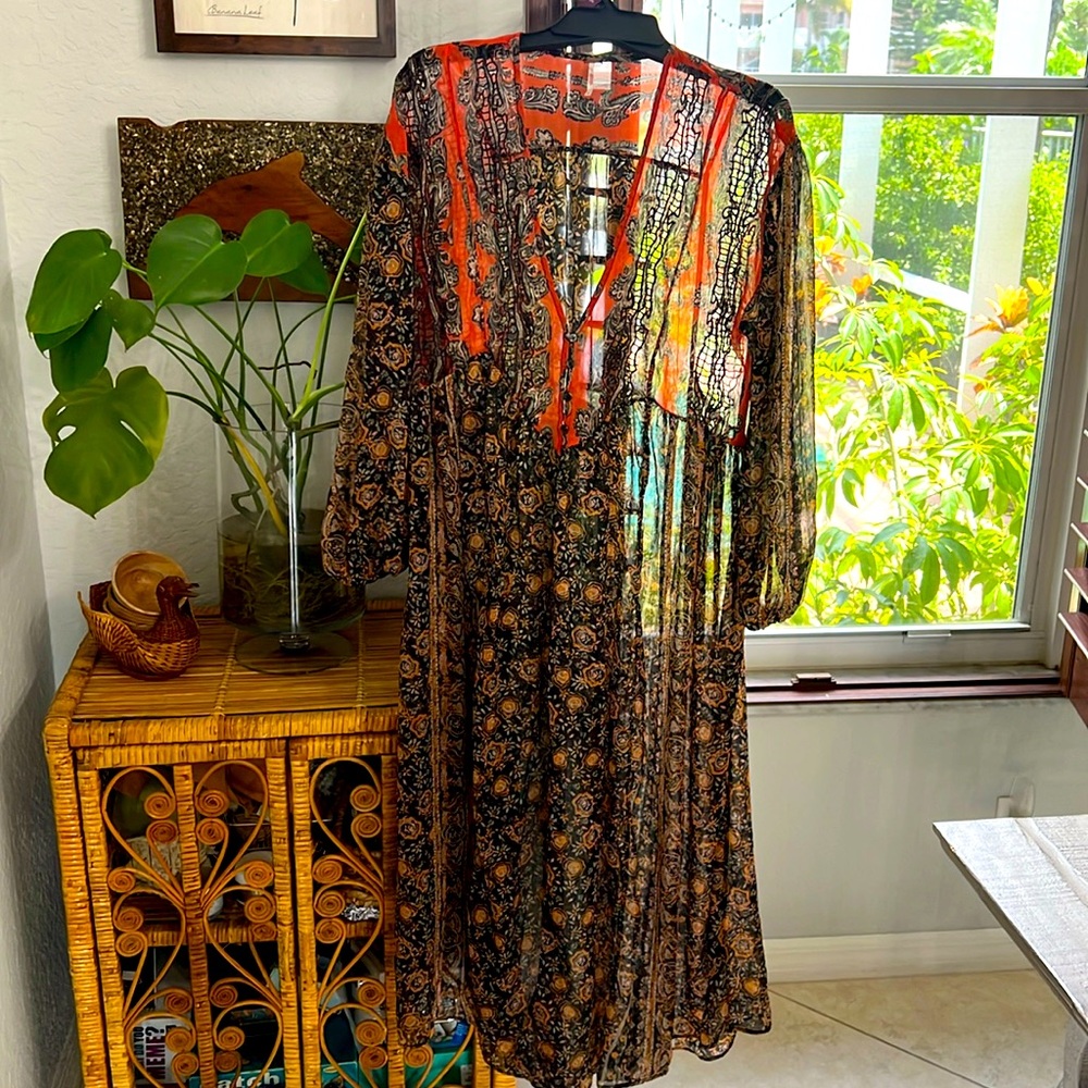 Free People Beach Dress Cover-Up Size S. EUC